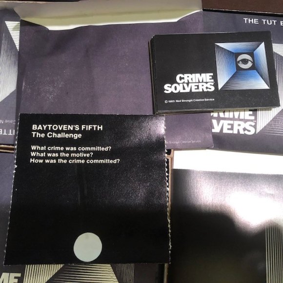 Vintage 1986 CRIME SOLVERS Role Play Mystery Game 100% Complete First Edition - Picture 3 of 6